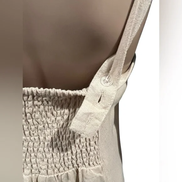 NWOT Free People What A Breeze Asymmetrical Hem Maxi Dress Button Down Boho SZ M - Picture 11 of 16